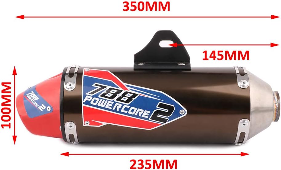 JFG RACING Full Slip On Exhaust Muffler for CRF230F CRF 230F 150F/Hawk250 | Complete Exhaust System For For CRF150F CRF230F 2003-2013 / Hawk 250 - Image 6