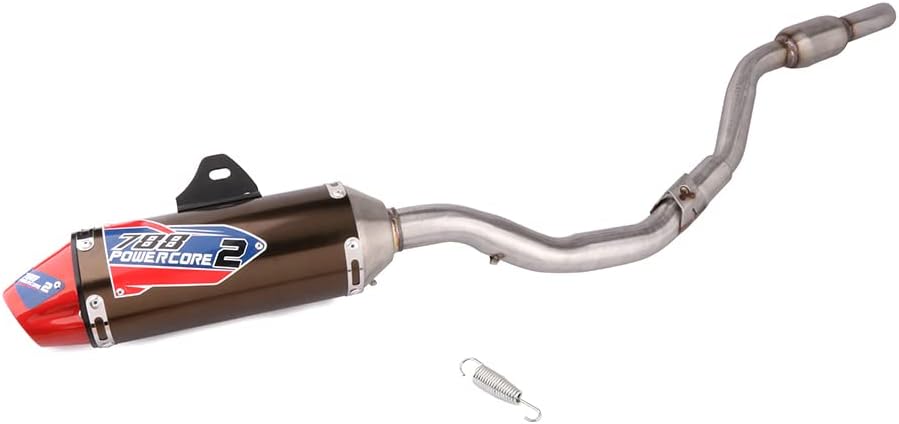 JFG RACING Full Slip On Exhaust Muffler for CRF230F CRF 230F 150F/Hawk250 | Complete Exhaust System For For CRF150F CRF230F 2003-2013 / Hawk 250 - Image 7