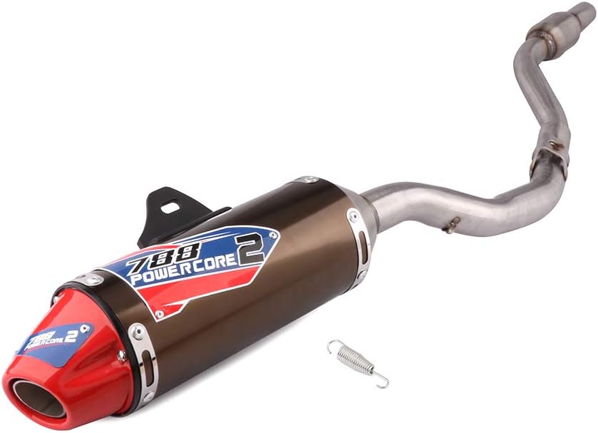 JFG RACING Full Slip On Exhaust Muffler for CRF230F CRF 230F 150F/Hawk250 | Complete Exhaust System For For CRF150F CRF230F 2003-2013 / Hawk 250 - Image 8