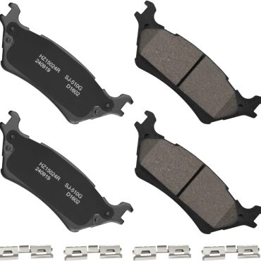 D1602 Rear Ceramic Brake Pads for Ford F-150 2012-2018 for F-150 Raptor Platinum Limited for F-150 SSV King Ranch Lariat XL XLT